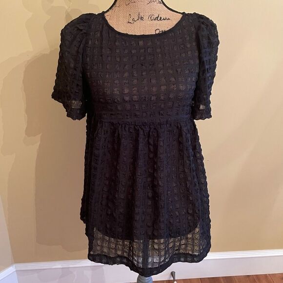 Urban Outfitters Black Sheer Blouse - Picture 1 of 8